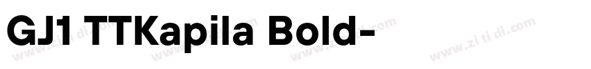 GJ1 TTKapila Bold字体转换